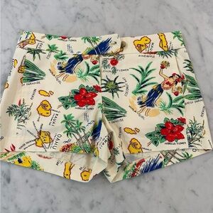 J Crew Hawaiian Print Women Shorts